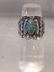 Vtg Sterling Silver Signed Fred Harvey Era Turquoise Thunderbird Stamped Ring
