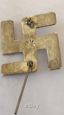 Whirling Logs, Arrows, Fred Harvey Era, Pin, Navajo Indian, Silver