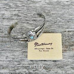 Women's THUNDERBIRD Bracelet Size 6.5 Fred Harvey Vintage Turquoise & Silver