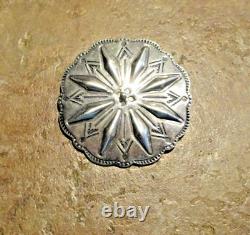 2 VIEUX PLENTY Fred Harvey Era Navajo Argent Sterling CONCHO Broche & Pendentif