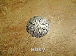 2 VIEUX PLENTY Fred Harvey Era Navajo Argent Sterling CONCHO Broche & Pendentif