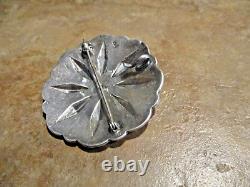 2 VIEUX PLENTY Fred Harvey Era Navajo Argent Sterling CONCHO Broche & Pendentif