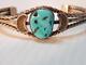 Bracelet En Argent Sterling Turquoise Navajo Vintage / Antique Fred Harvey Agréable