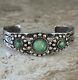 Bracelet En Argent Sterling Turquoise Fred Harvey Des Amérindiens