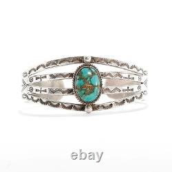 Bracelet manchette en argent de monnaie Fred Harvey à flèche en turquoise et en argent de serpent nouveauté Arrow