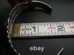 Bracelet manchette en argent sterling 925 de l'époque Fred Harvey Vintage avec flèches croisées, taille 7.