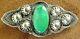 Début Fred Harvey Era Vintage Navajo Sterling Silver Fine Turquoise Pin Brooch