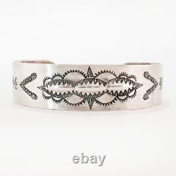 Début de l'ère Fred Harvey Bracelet en argent sterling avec poinçons en forme de flèche 7