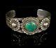 Fred Harvey Era Old Pawn Navajo Turquoise Argent Sterling Manchette