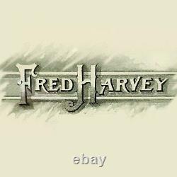 Fred Harvey Turquoise Bracelet Manchette En Argent Sterling À La Main Cutout Rrl Old Pawn