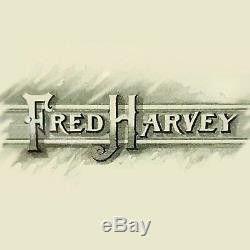 Fred Harvey Vert Turquoise Bracelet Thunderbird Argent Old Vintage Gage