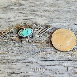 Fred Harvey Vintage Thunderbird Pin Diamant Forme Ancien Amérindien Pawn Mint