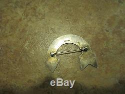 Grand Extra Vieux Fred Harvey Era Navajo Argent Sterling Curved Arrow Pin