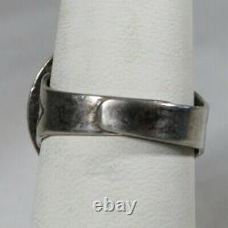 Navajo Fred Harvey Era Vintage Sterling Silver Et Turquoise Ring