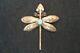 Navajo Sterling Silver Grand Fred Harvey Era Turquoise Dragonfly Pin, 1940's