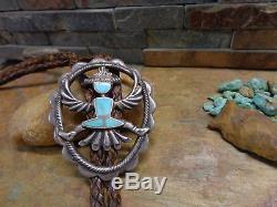 Old Horace Iule Museum Coutellerie Kachina Argent Turquoise Zuni Bolo Fred Harvey