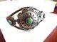 Old Pawn Fred Harvey Era 50's Navajo Sterling Argent Turquoise W Arrows Bracelet