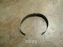 Petit Old Fred Harvey Era Navajo Sterling Silver Thunderbird Bracelet