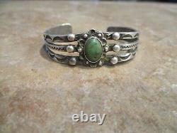 Plenty Old Fred Harvey Era Navajo Argent Sterling Cerrillos Bracelet Turquoise