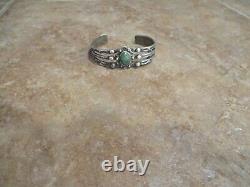 Plenty Old Fred Harvey Era Navajo Argent Sterling Cerrillos Bracelet Turquoise