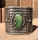 Sterling Fred Harvey Navajo Argent Royston Turquoise Thunderbird Bracelet