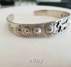 Sterling Silver Fred Harvey Dainty Bracelet