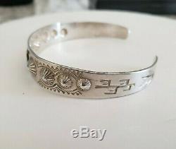 Sterling Silver Fred Harvey Dainty Bracelet