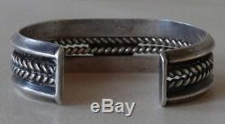 Vintage Navajo Fred Harvey Argent Bracelet En Pierre Persane Lg Des Années 1930