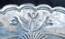 Vintage Navajo Silver Ash Tray Fred Harvey Era 27.5 Gramsquality Stamp Work